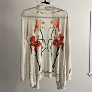 Guinevere for Anthropologie Flyaway Floral Cardigan